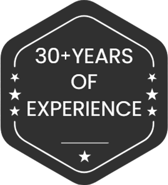 30-Years of Experience badge